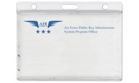 Porte-Badge Horizontal avec Accès d'Extraction pour 1 Carte - Dépoli + Impression