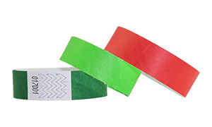 Bracelets en Tyvek neutres, 19 mm