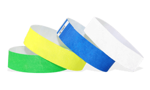Bracelets en Tyvek neutres, 19 mm