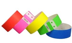 Bracelets en Tyvek neutres 25 mm - Boite de 1000pcs