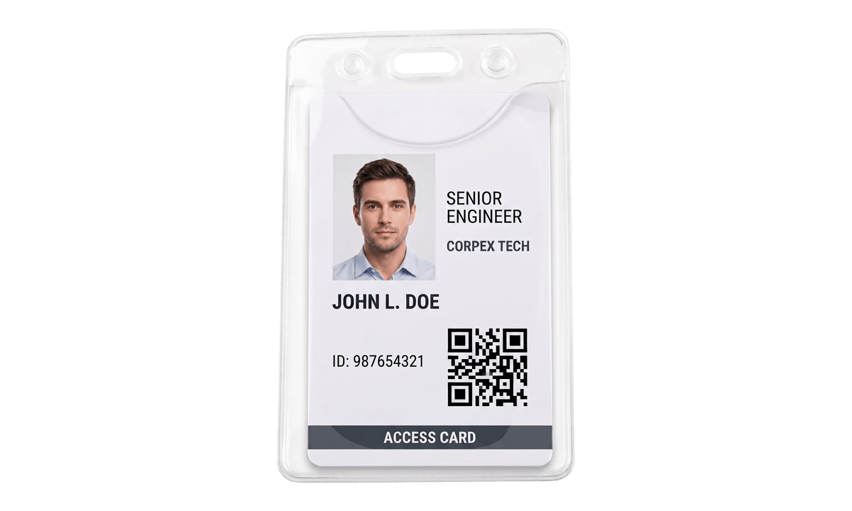 Porte-badge souple écoresponsable sans DOP pour 1 carte - format carte de crédit