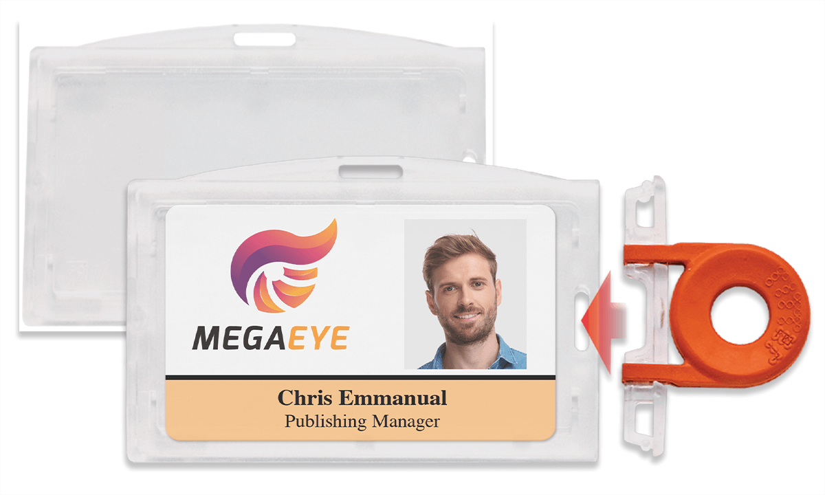 Porte-badge multi-cartes premium à verrouillage