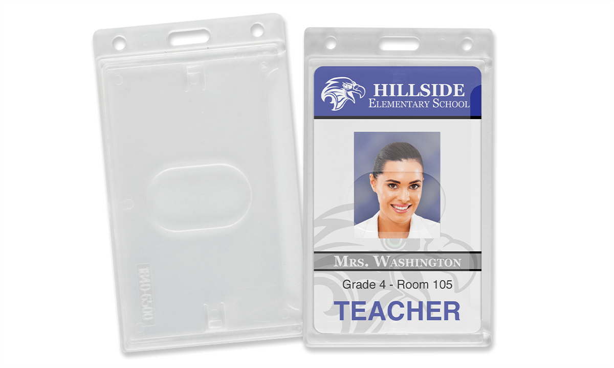 Porte-badge 4 cartes horizontal ou vertical - IPC 91