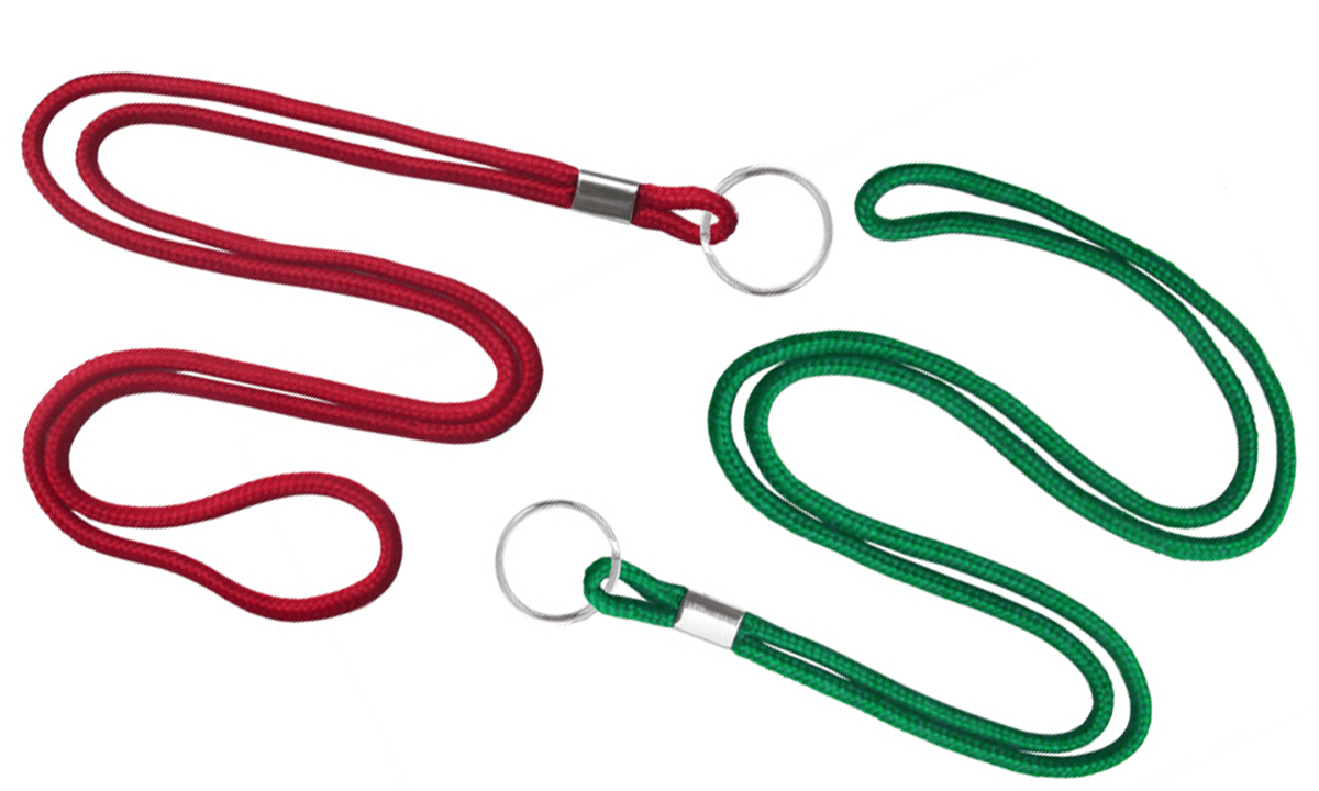 Cordons 3mm avec anneau en métal