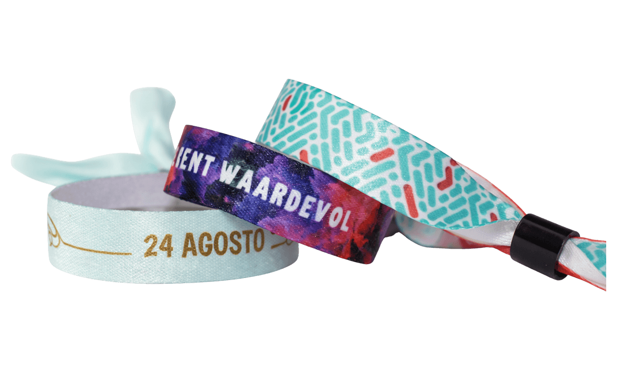 Bracelets en satin souple avec fermeture coulissante en plastique EXRPESS (Oslo)