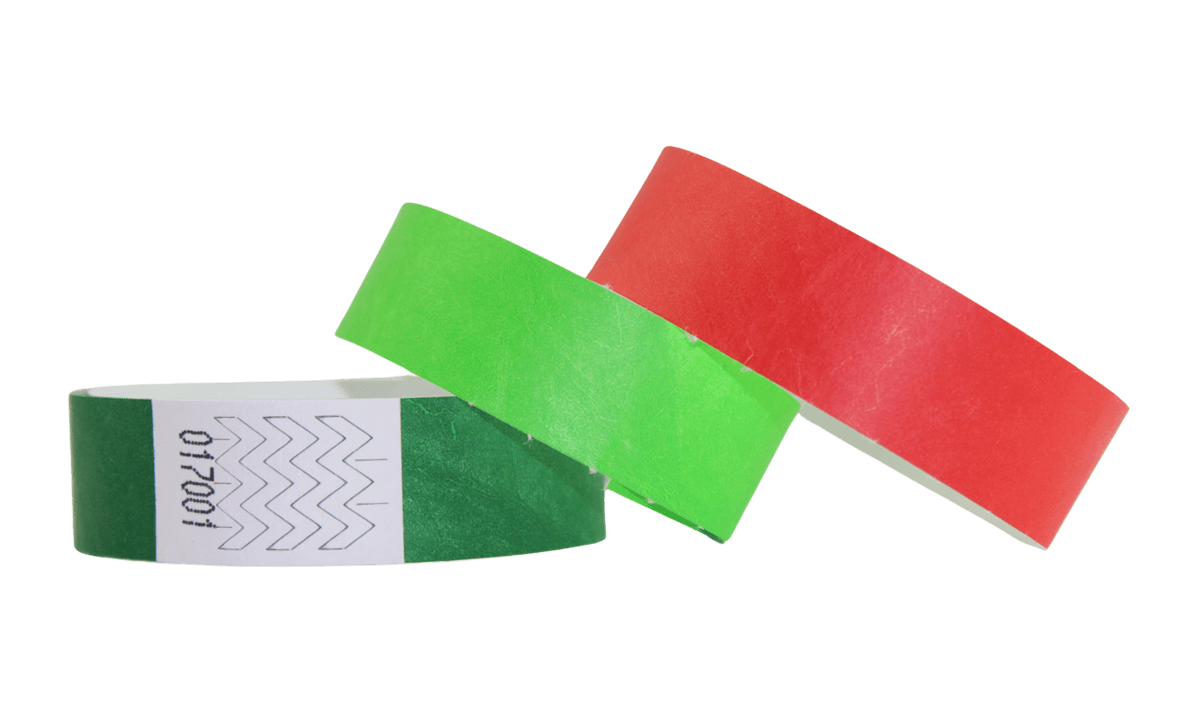 Bracelets en Tyvek neutres, 19 mm