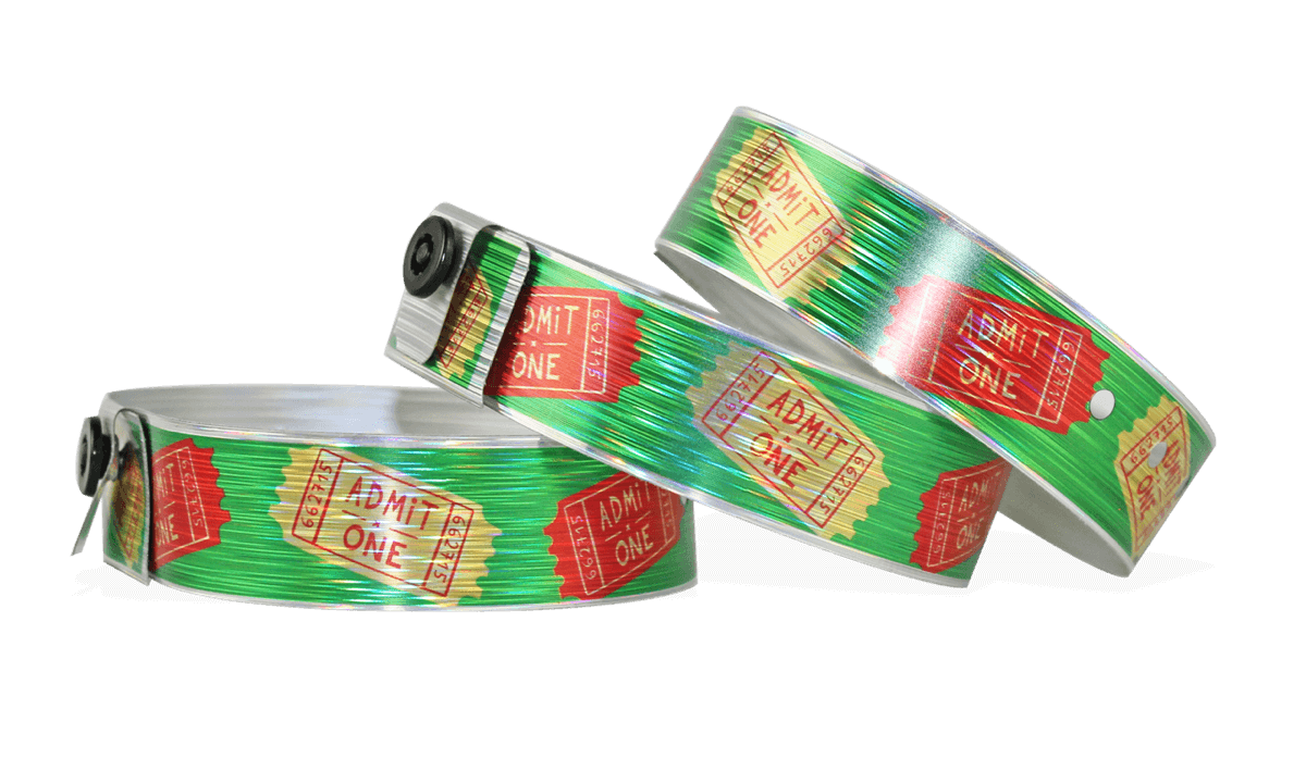 100 Bracelets Holographiques étanches TIESOME - 19x250 Mm Pour Fêtes, Festivals, Concerts
