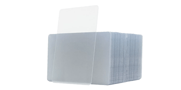 Cartes PVC transparentes - 760 mic