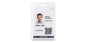 Porte-badge souple écoresponsable sans DOP pour 1 carte - format carte de crédit