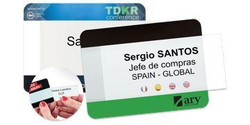 Badges réutilisables Selfit® Multimega, 75 X 55 mm