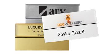 Badges nominatifs Premium Réutilisables pour étiquettes adhésives 18 mm, 75 X 38 mm