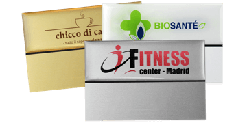 Badges nominatifs Premium Réutilisables pour étiquettes adhésives 24 mm, 75 X 50 mm