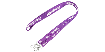Tours de cou plats 15mm avec double attache - Impression une couleur