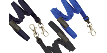 Cordons tubulaires 10mm avec attache anti-étranglement et mousqueton cliquet