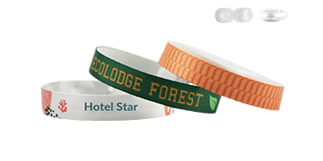 Bracelets en satin RECYCLE 10mm "Spécial camping" avec fermeture Zurich