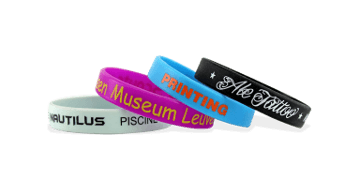 Bracelets en silicone imprimés, taille enfant