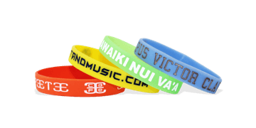 Bracelets en silicone avec gravure et imprimés, taille adulte
