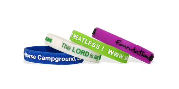 Bracelets en silicone en relief et imprimés, taille ado