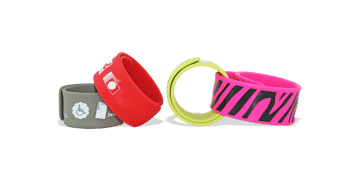 Bracelets slap en silicone, 30 x 270 mm
