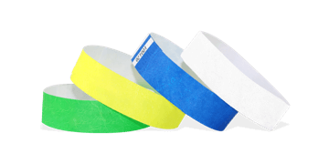 Bracelets en Tyvek neutres, 19 mm