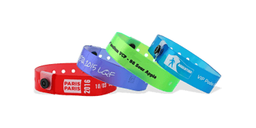 Bracelets en vinyle personnalisés translucides, 19 mm, 1 couleur d'impression