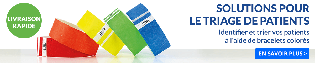 Bracelets pour le triage des patients